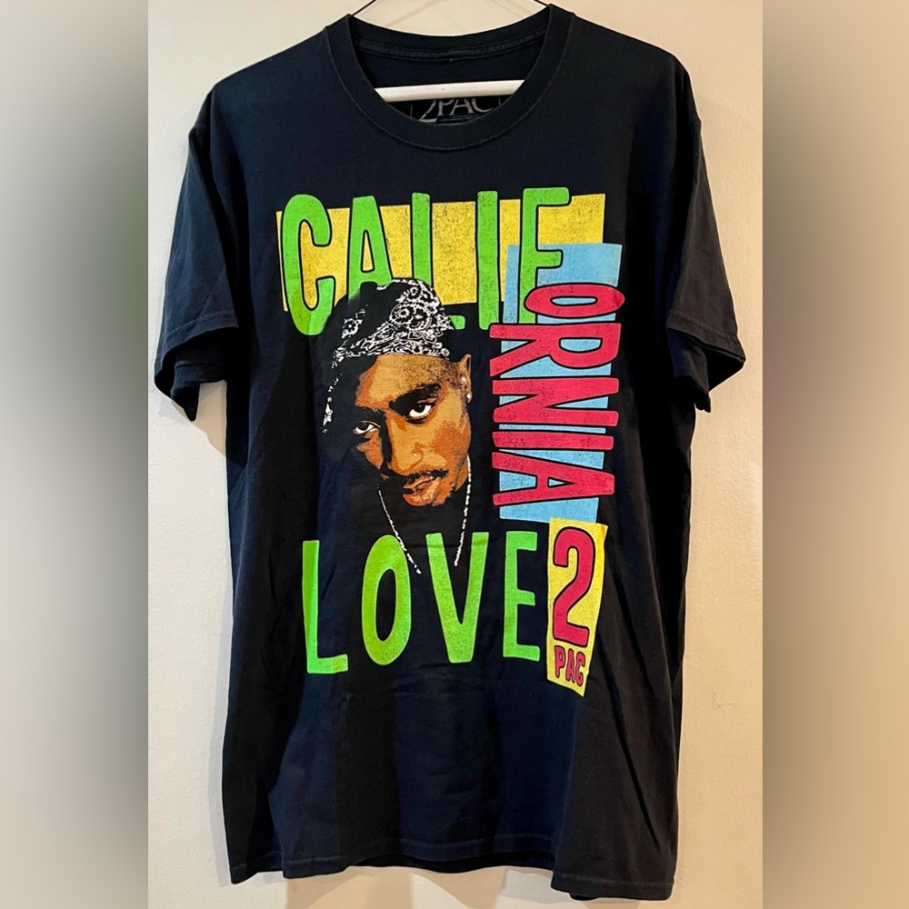2PAC California Love Tu Pac Shakur Short Sleeve T-Shirt Men’s Size: M